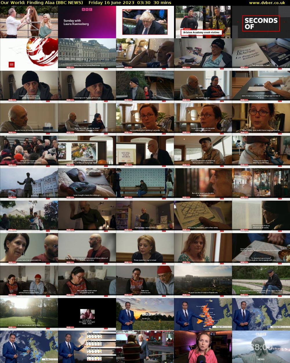 Our World: Finding Alaa (BBC NEWS) Friday 16 June 2023 03:30 - 04:00
