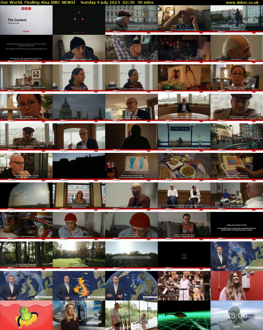 Our World: Finding Alaa (BBC NEWS) Sunday 9 July 2023 02:30 - 03:00