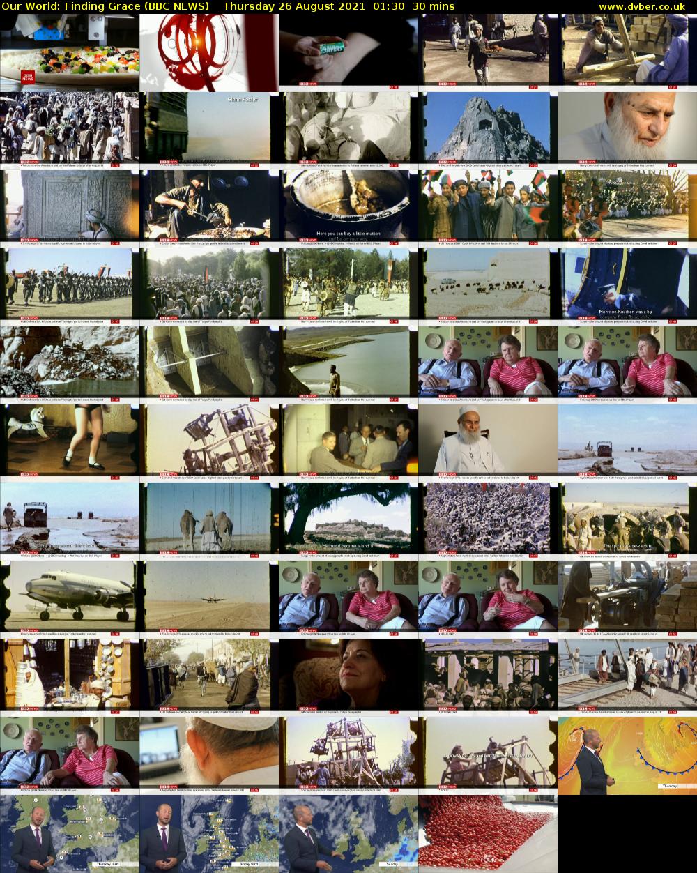 Our World: Finding Grace (BBC NEWS) Thursday 26 August 2021 01:30 - 02:00
