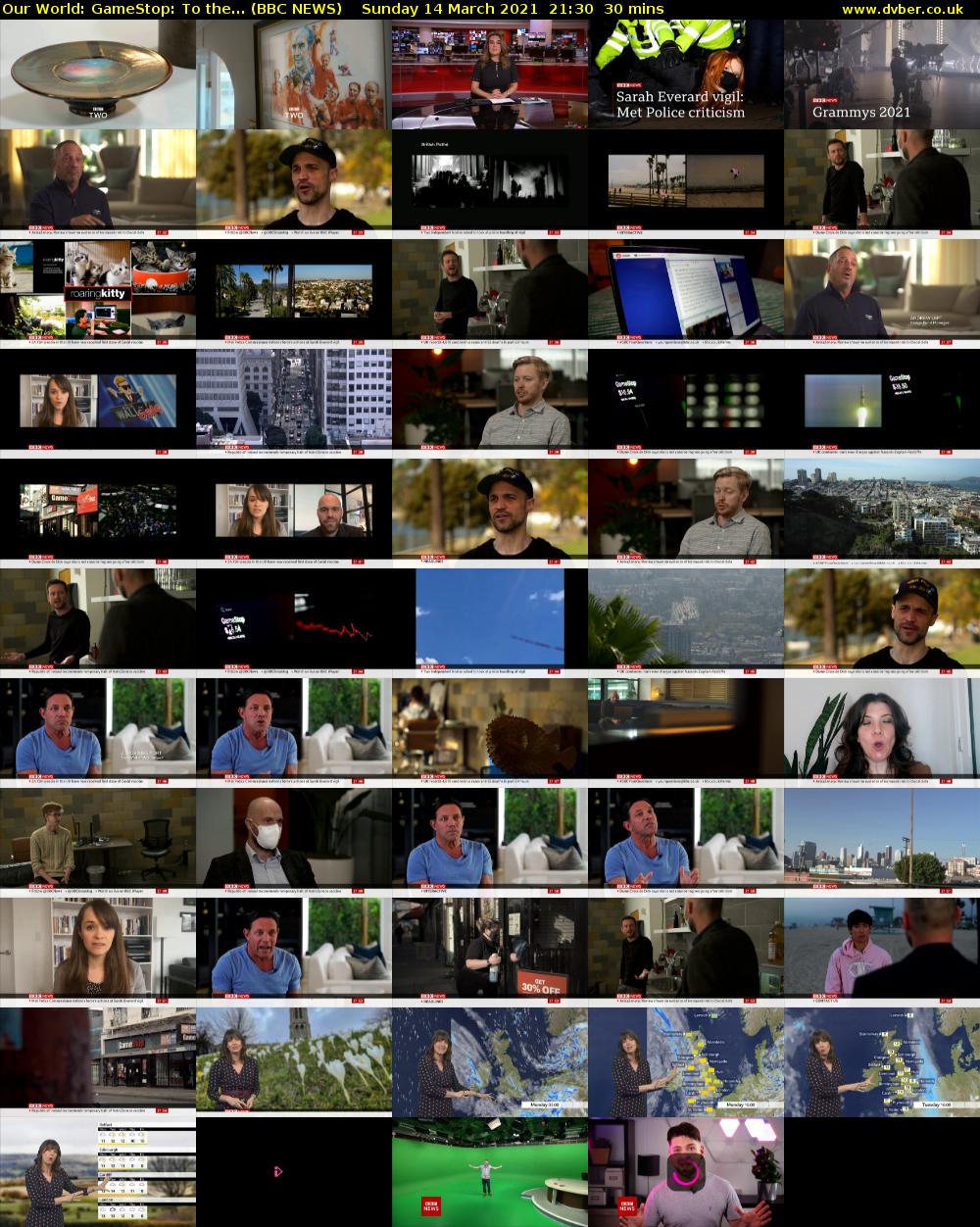 Our World: GameStop: To the... (BBC NEWS) Sunday 14 March 2021 21:30 - 22:00