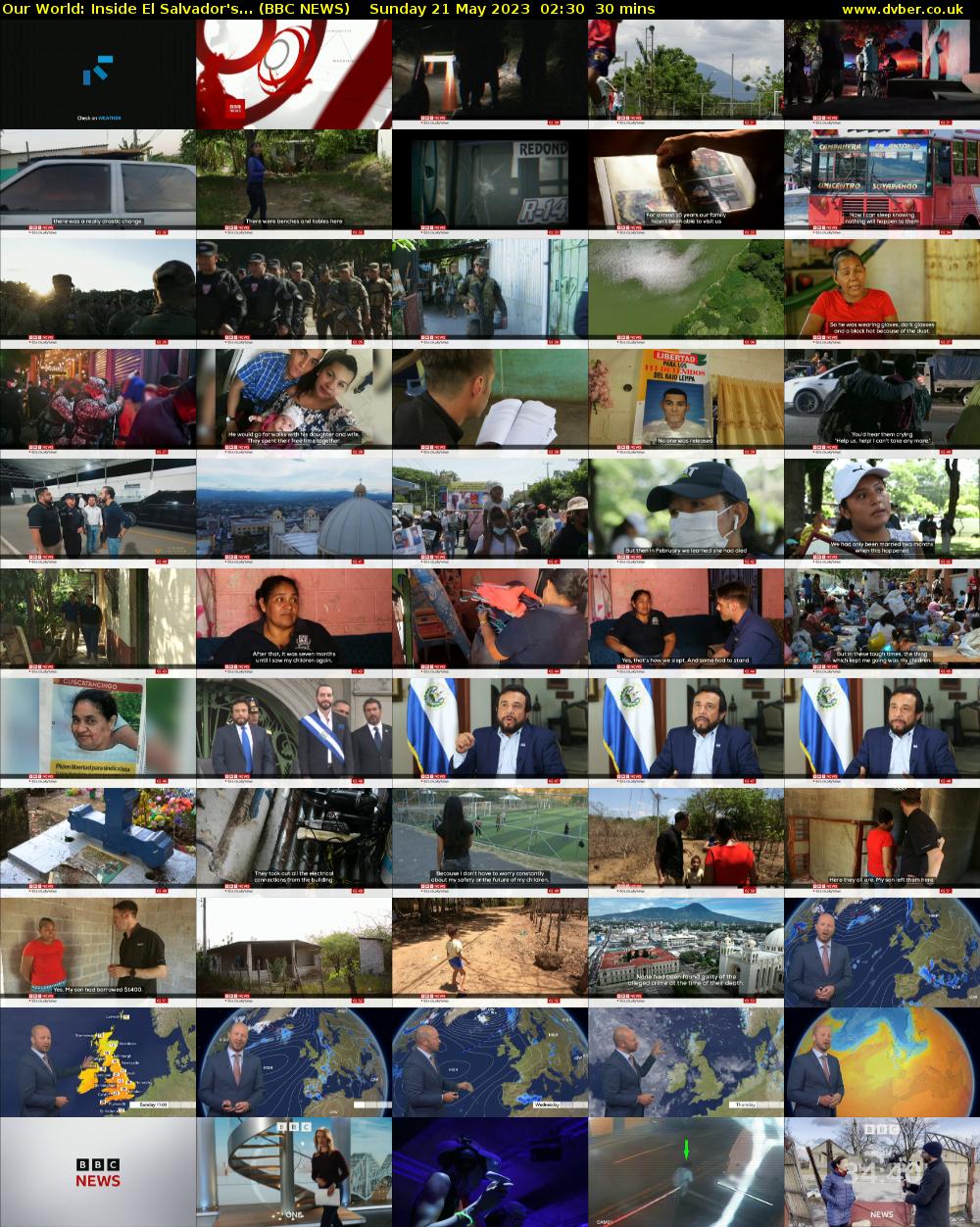 Our World: Inside El Salvador's... (BBC NEWS) Sunday 21 May 2023 02:30 - 03:00