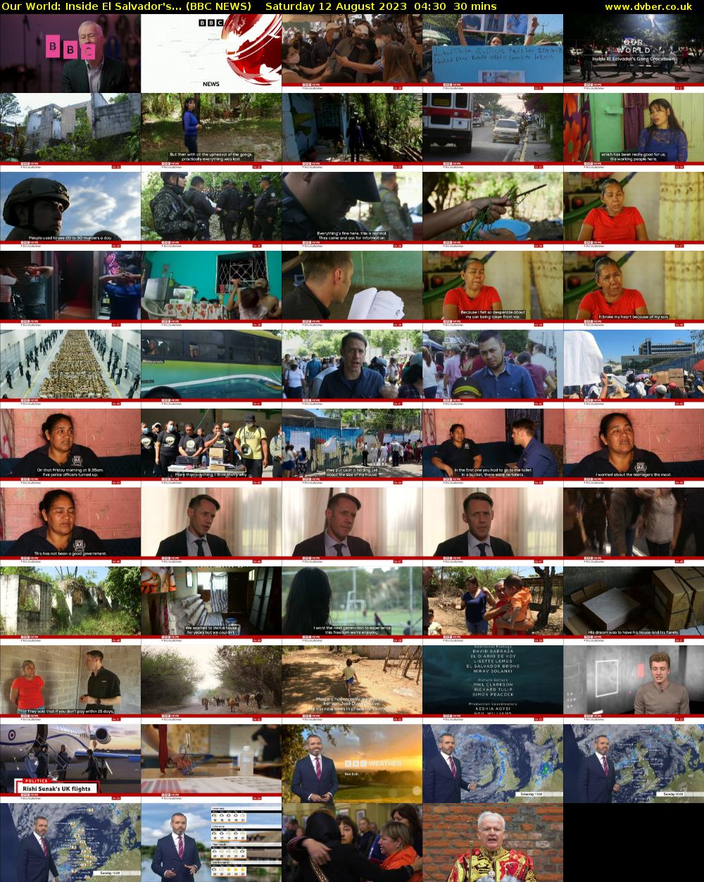 Our World: Inside El Salvador's... (BBC NEWS) Saturday 12 August 2023 04:30 - 05:00