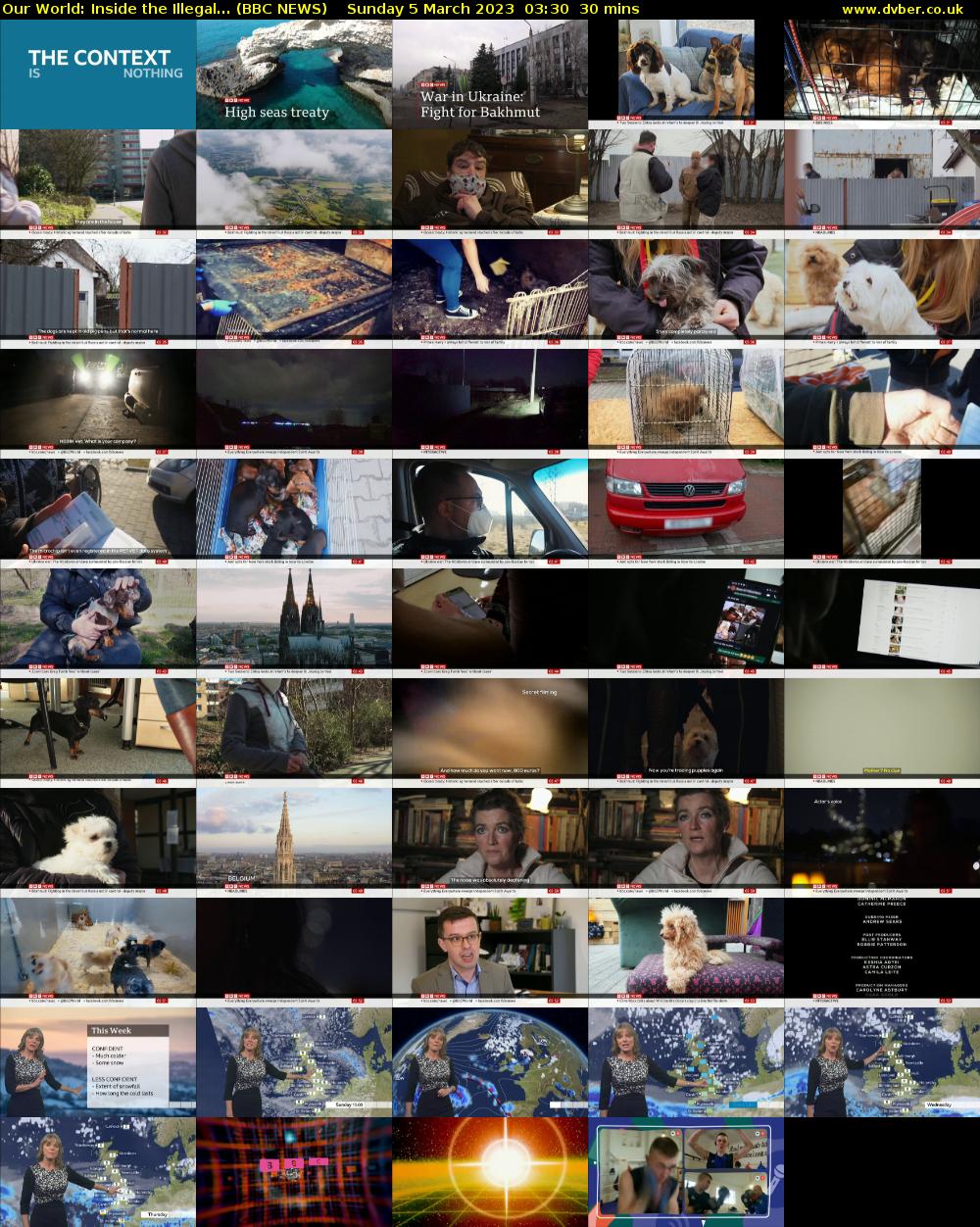 Our World: Inside the Illegal... (BBC NEWS) Sunday 5 March 2023 03:30 - 04:00