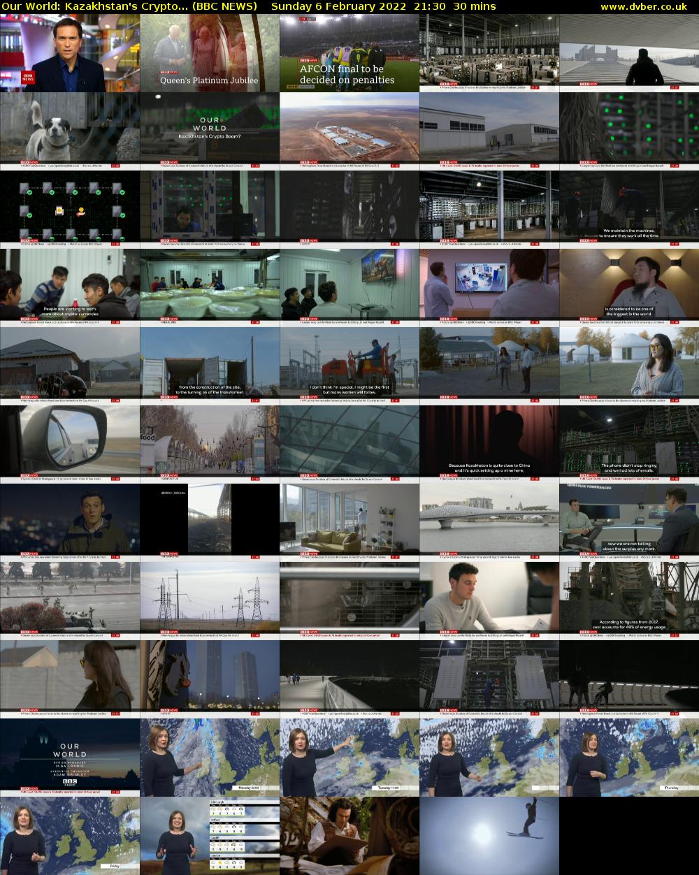 Our World: Kazakhstan's Crypto... (BBC NEWS) Sunday 6 February 2022 21:30 - 22:00