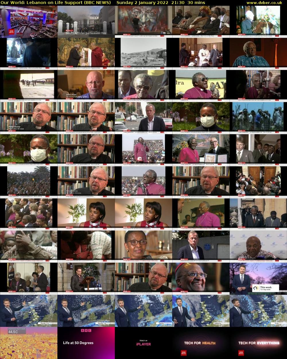 Our World: Lebanon on Life Support (BBC NEWS) Sunday 2 January 2022 21:30 - 22:00