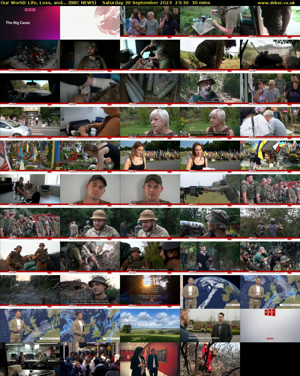 Our World: Life, Loss, and... (BBC NEWS) Saturday 30 September 2023 23:30 - 00:00