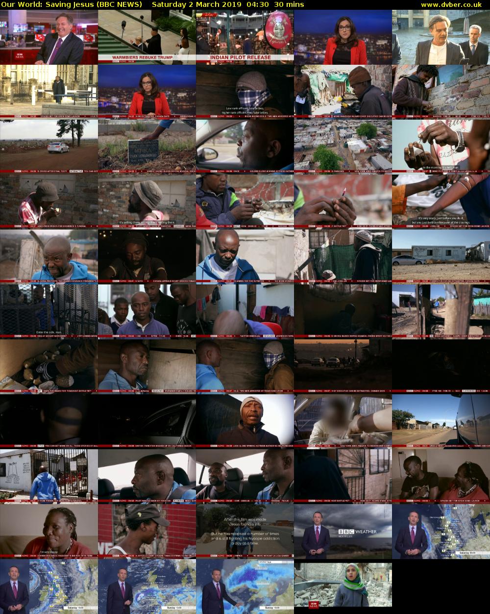 Our World: Saving Jesus (BBC NEWS) Saturday 2 March 2019 04:30 - 05:00