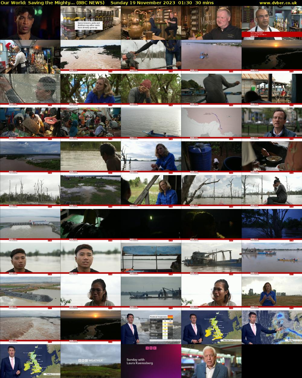Our World: Saving the Mighty... (BBC NEWS) Sunday 19 November 2023 01:30 - 02:00