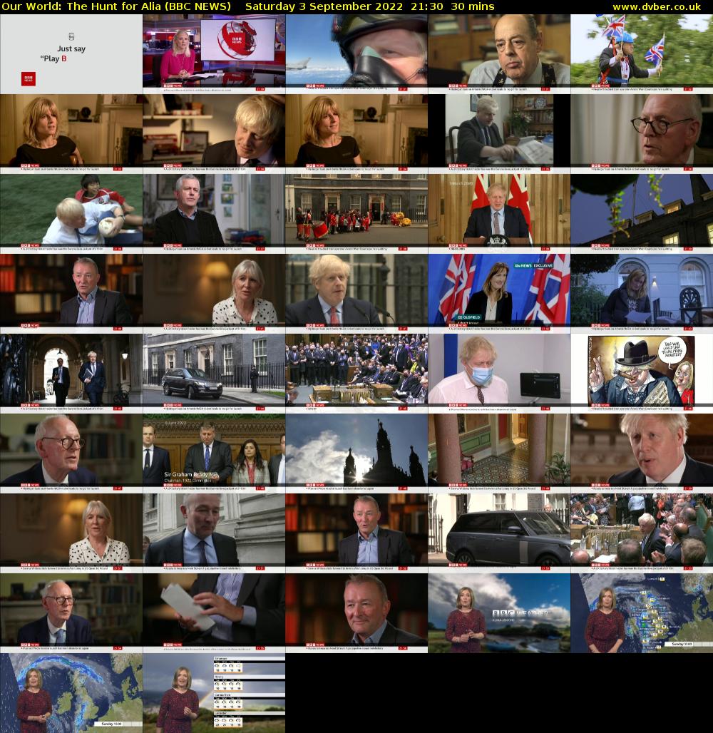 Our World: The Hunt for Alia (BBC NEWS) Saturday 3 September 2022 21:30 - 22:00