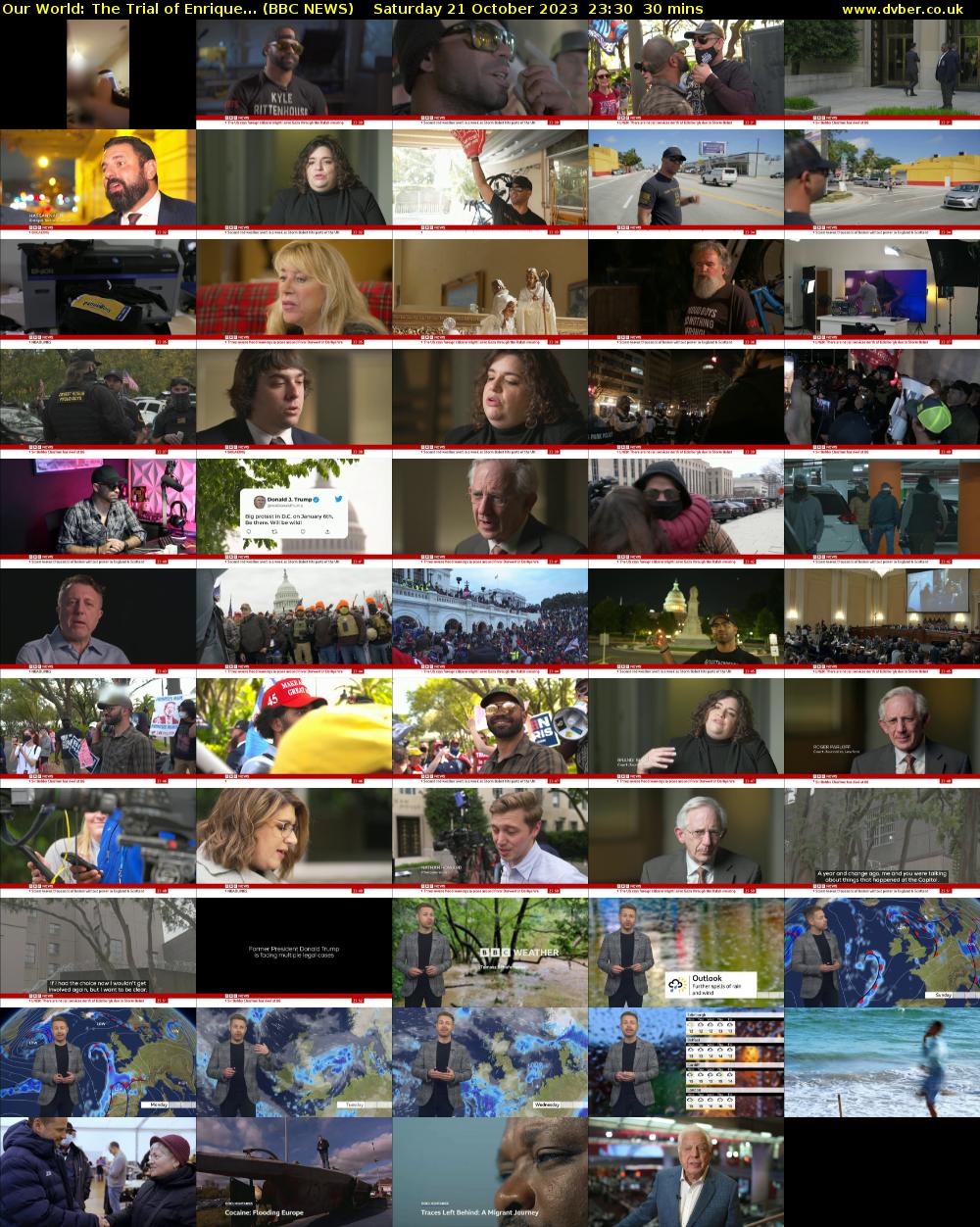 Our World: The Trial of Enrique... (BBC NEWS) Saturday 21 October 2023 23:30 - 00:00