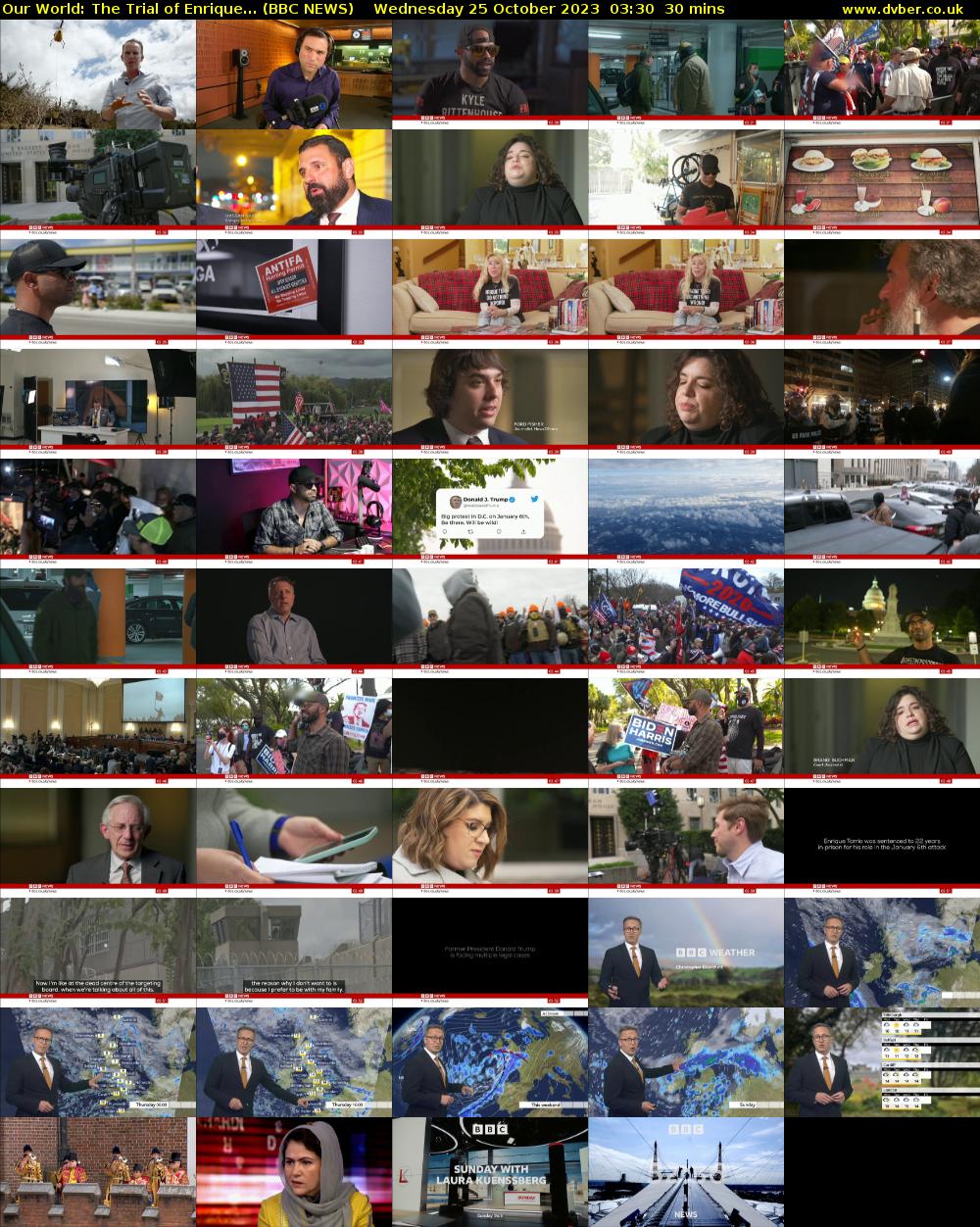 Our World: The Trial of Enrique... (BBC NEWS) Wednesday 25 October 2023 03:30 - 04:00