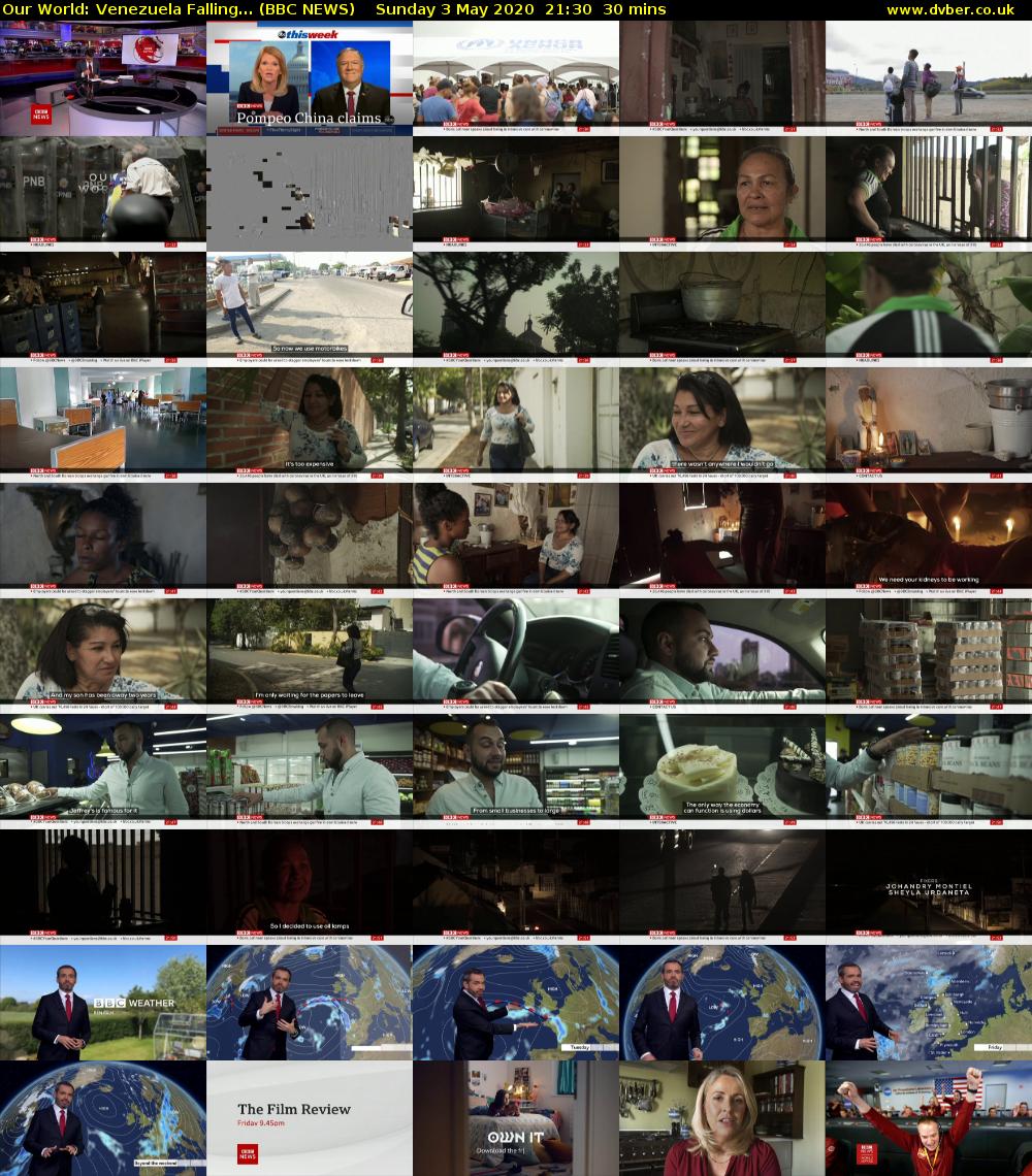 Our World: Venezuela Falling... (BBC NEWS) Sunday 3 May 2020 21:30 - 22:00