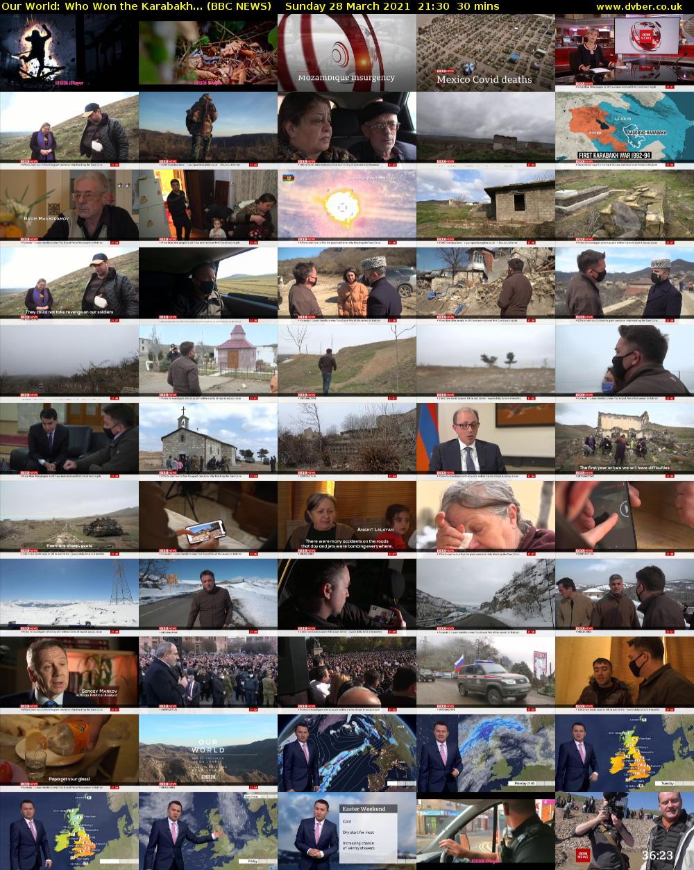 Our World: Who Won the Karabakh... (BBC NEWS) Sunday 28 March 2021 21:30 - 22:00