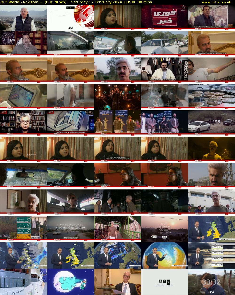 Our World - Pakistan:... (BBC NEWS) Saturday 17 February 2024 03:30 - 04:00