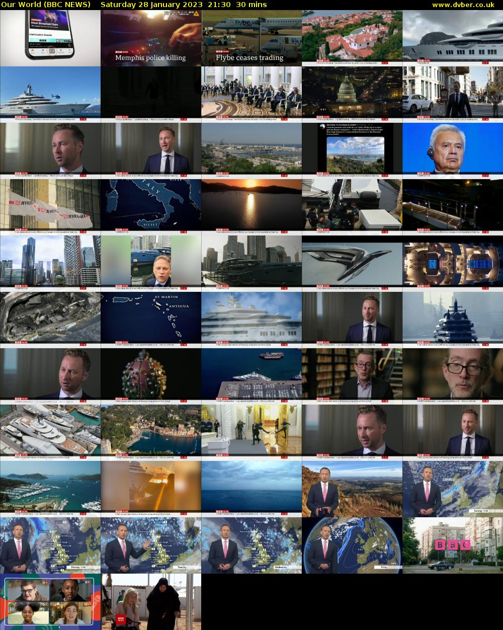 Our World (BBC NEWS) Saturday 28 January 2023 21:30 - 22:00