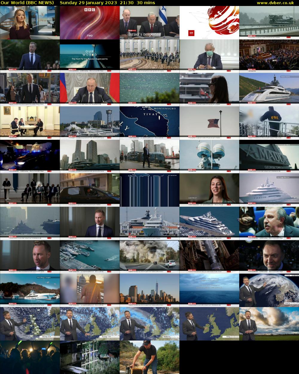 Our World (BBC NEWS) Sunday 29 January 2023 21:30 - 22:00