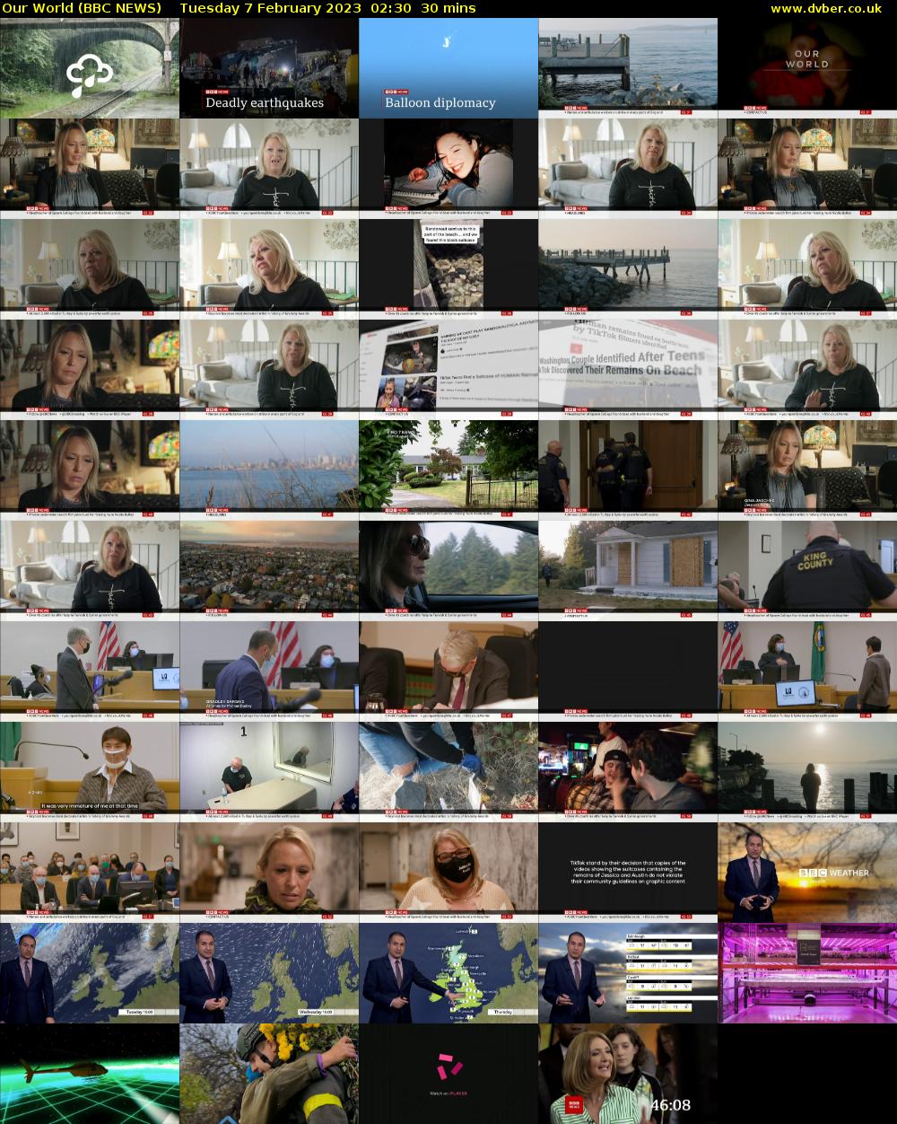 Our World (BBC NEWS) Tuesday 7 February 2023 02:30 - 03:00