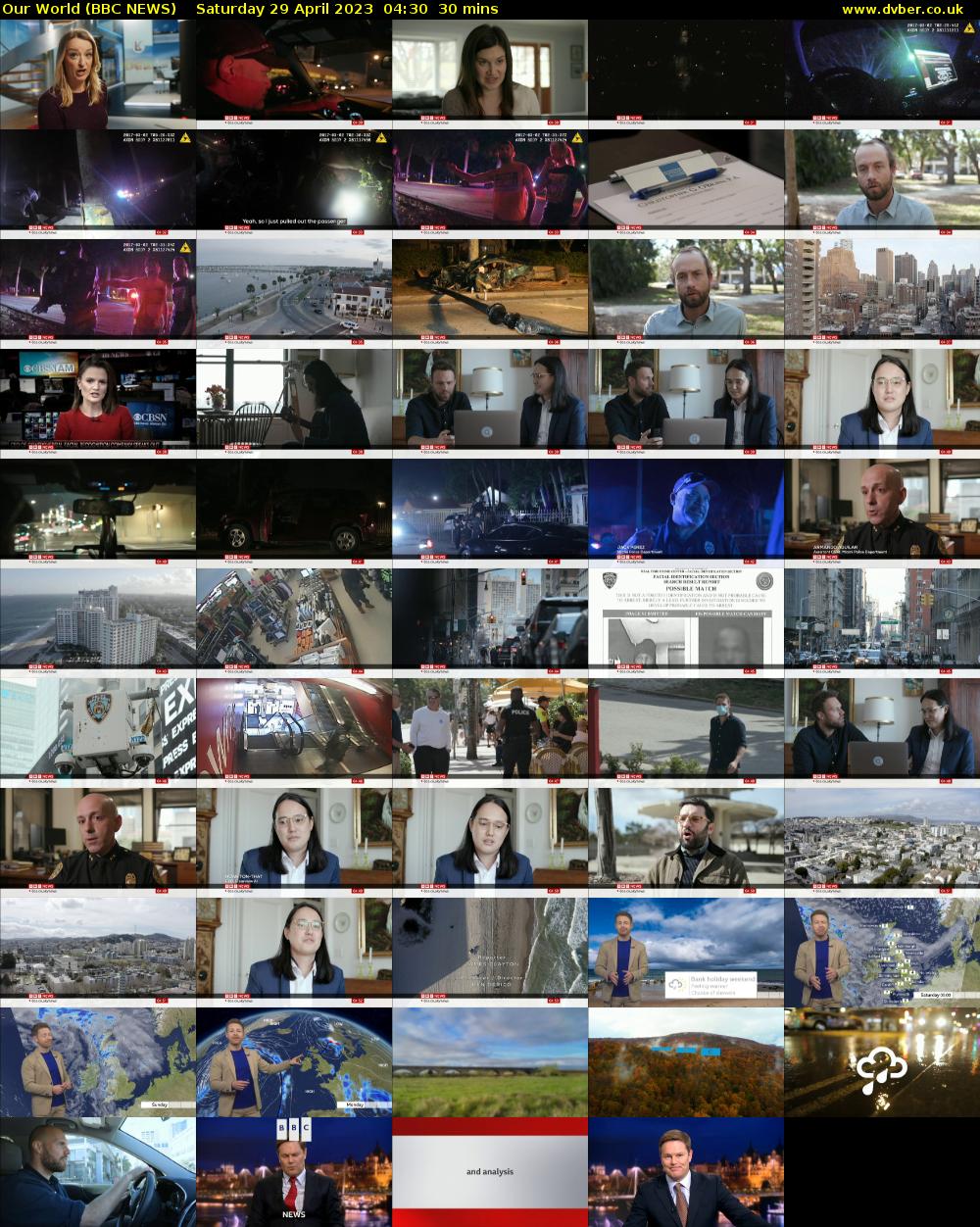 Our World (BBC NEWS) Saturday 29 April 2023 04:30 - 05:00