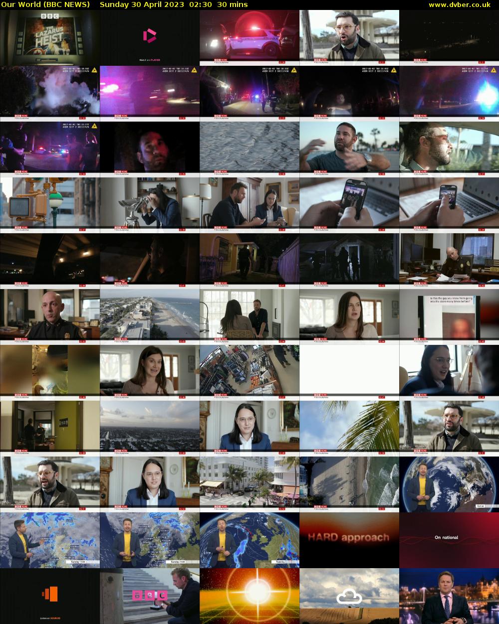 Our World (BBC NEWS) Sunday 30 April 2023 02:30 - 03:00