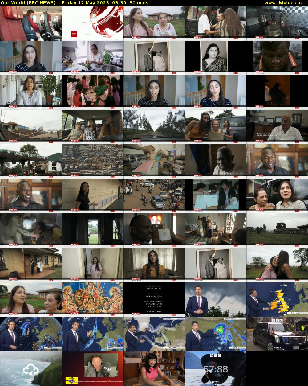 Our World (BBC NEWS) Friday 12 May 2023 03:30 - 04:00
