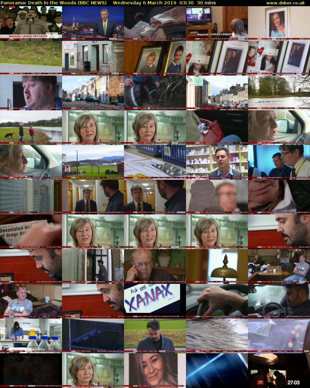 Panorama: Death in the Woods (BBC NEWS) Wednesday 6 March 2019 03:30 - 04:00