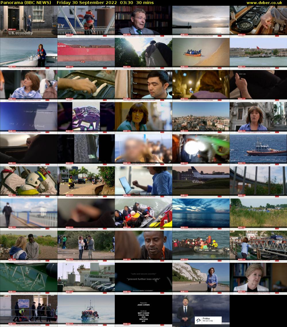Panorama (BBC NEWS) Friday 30 September 2022 03:30 - 04:00
