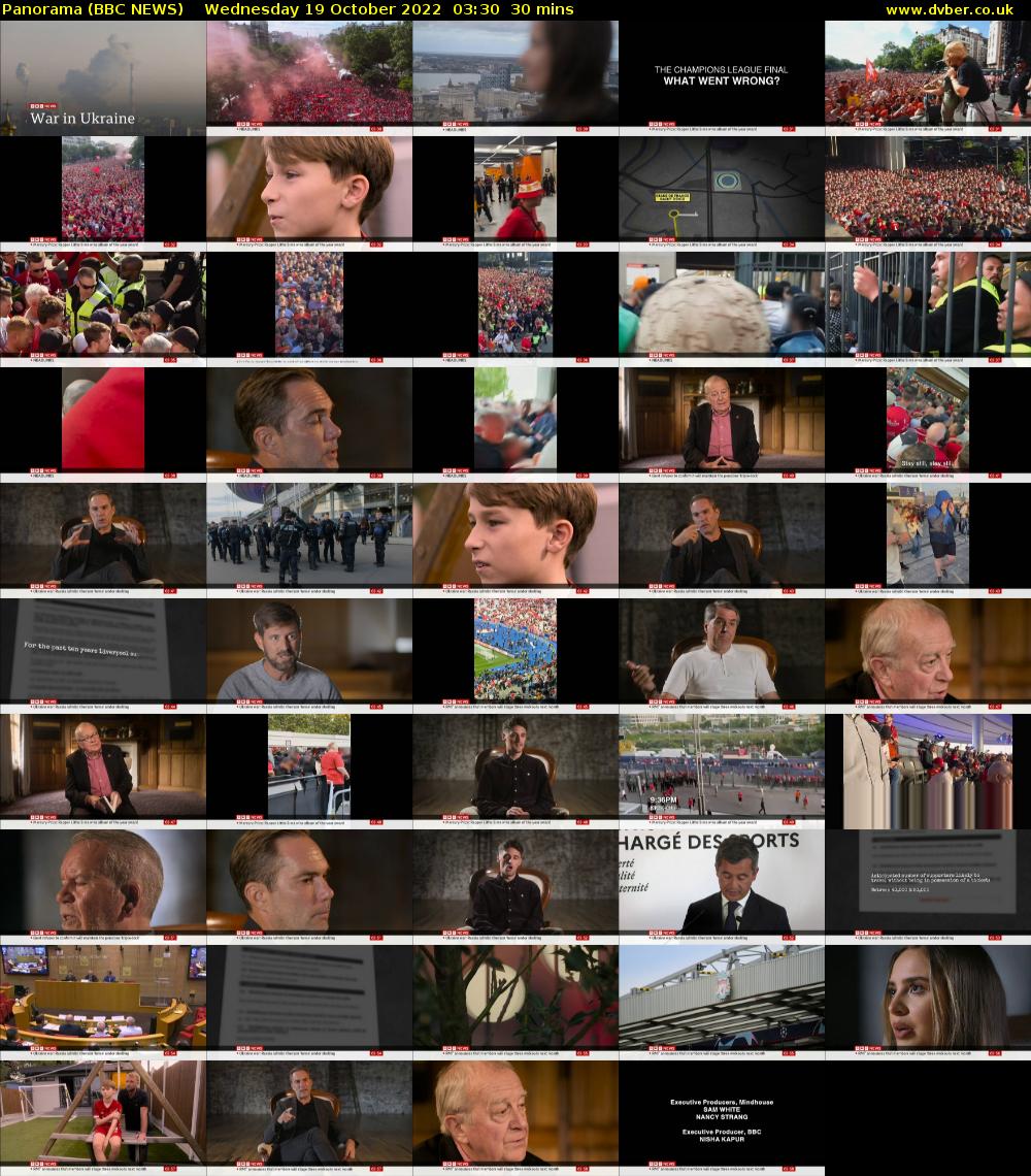 Panorama (BBC NEWS) Wednesday 19 October 2022 03:30 - 04:00