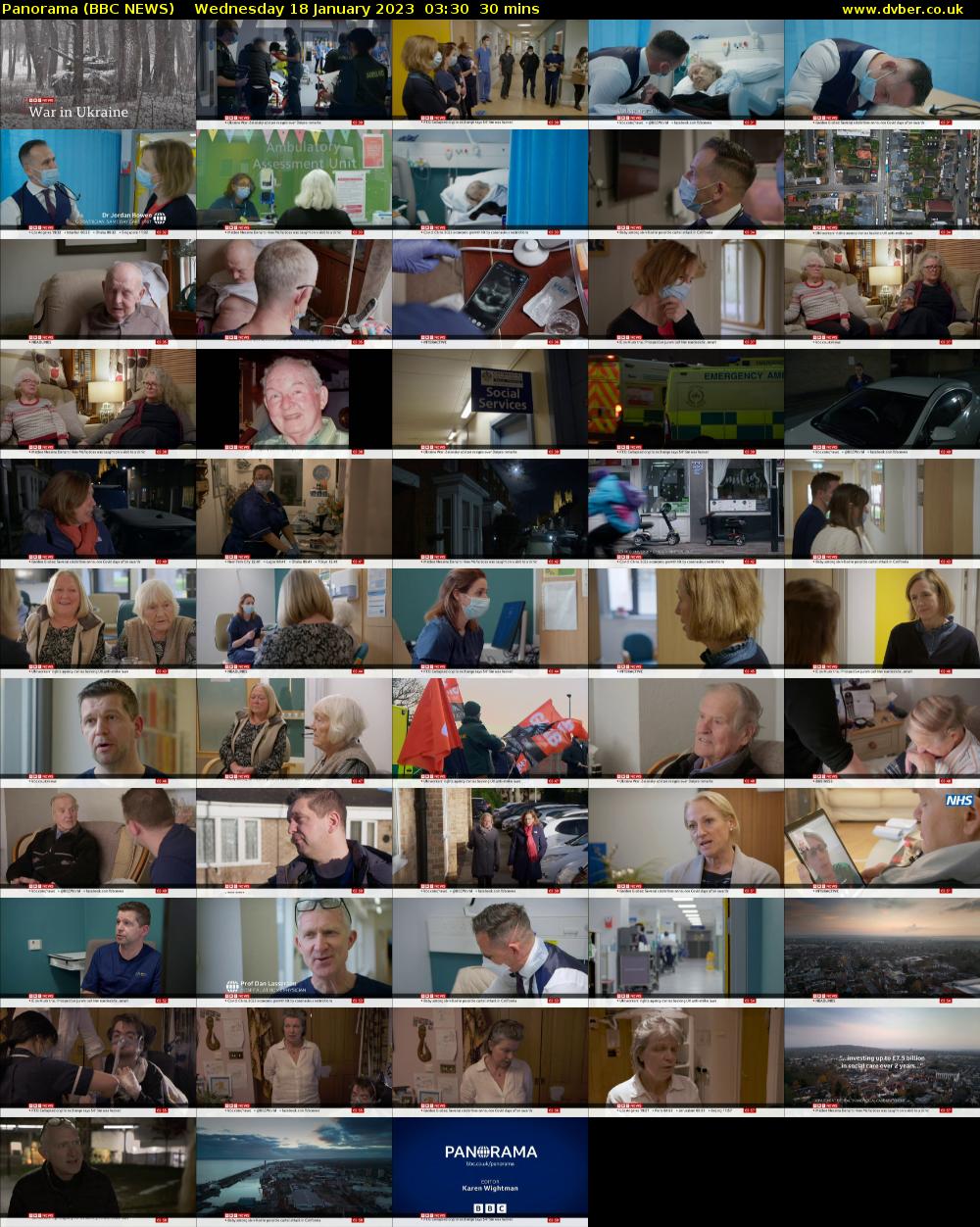 Panorama (BBC NEWS) Wednesday 18 January 2023 03:30 - 04:00