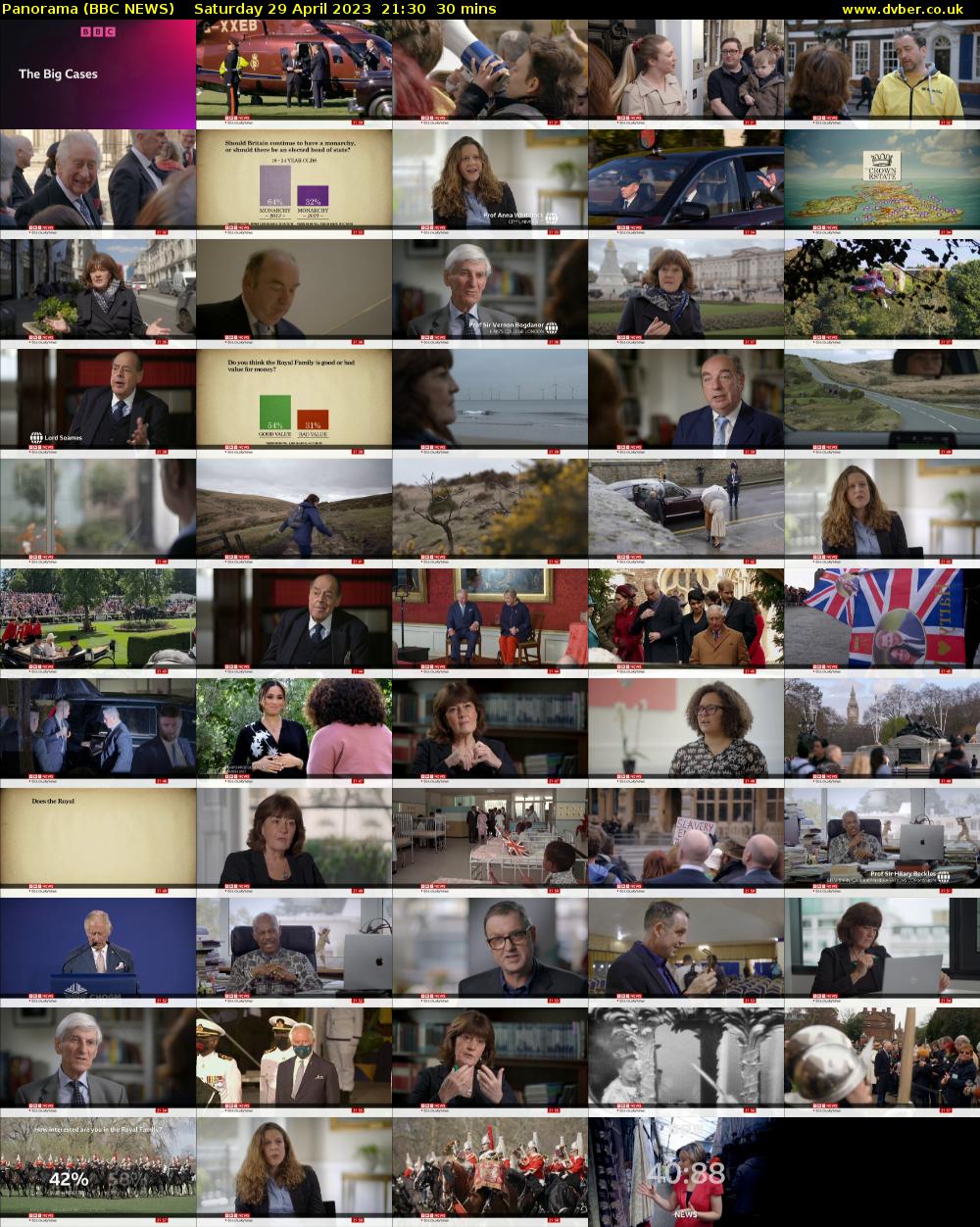 Panorama (BBC NEWS) Saturday 29 April 2023 21:30 - 22:00