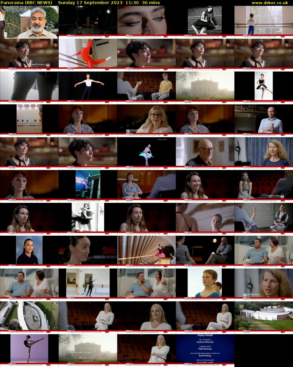 Panorama (BBC NEWS) Sunday 17 September 2023 11:30 - 12:00