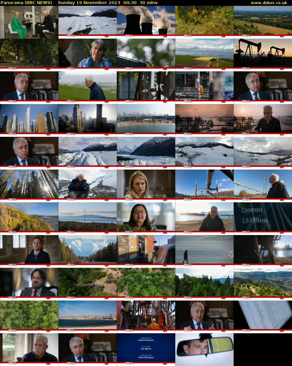 Panorama (BBC NEWS) Sunday 19 November 2023 00:30 - 01:00