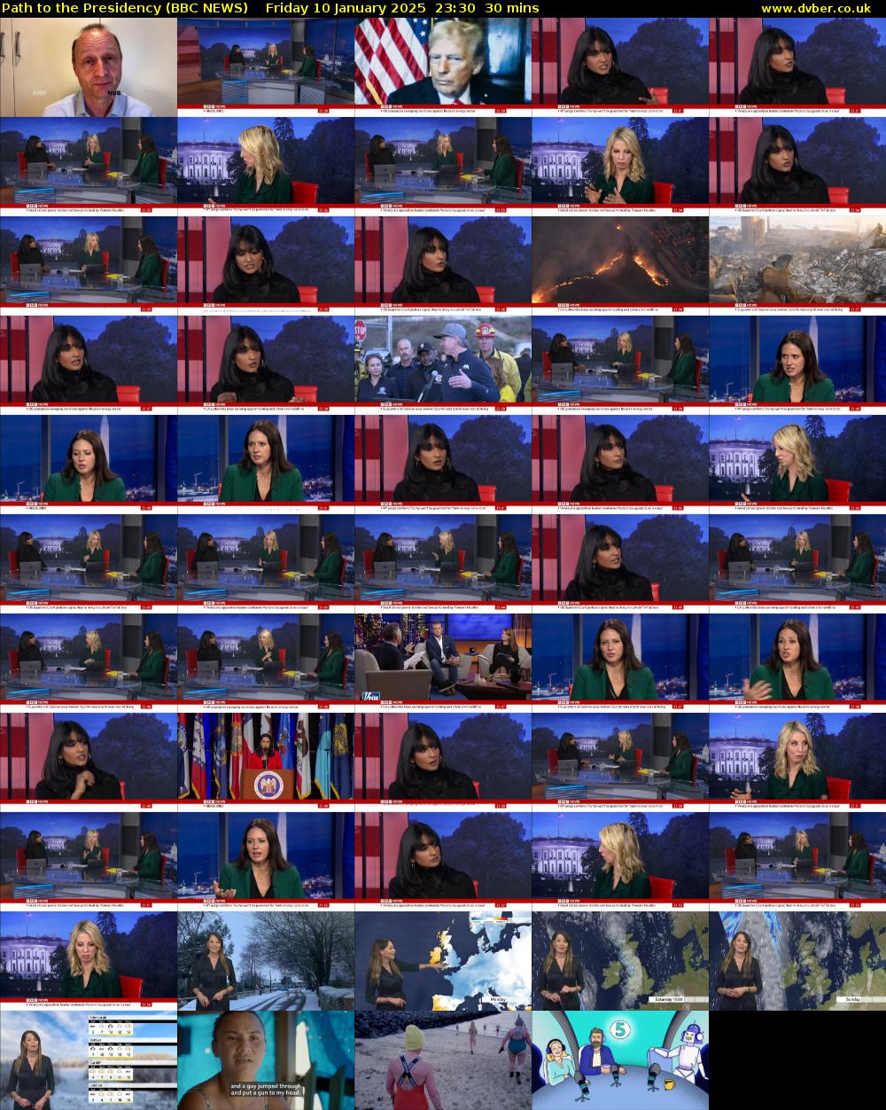 Path to the Presidency (BBC NEWS) Friday 10 January 2025 23:30 - 00:00