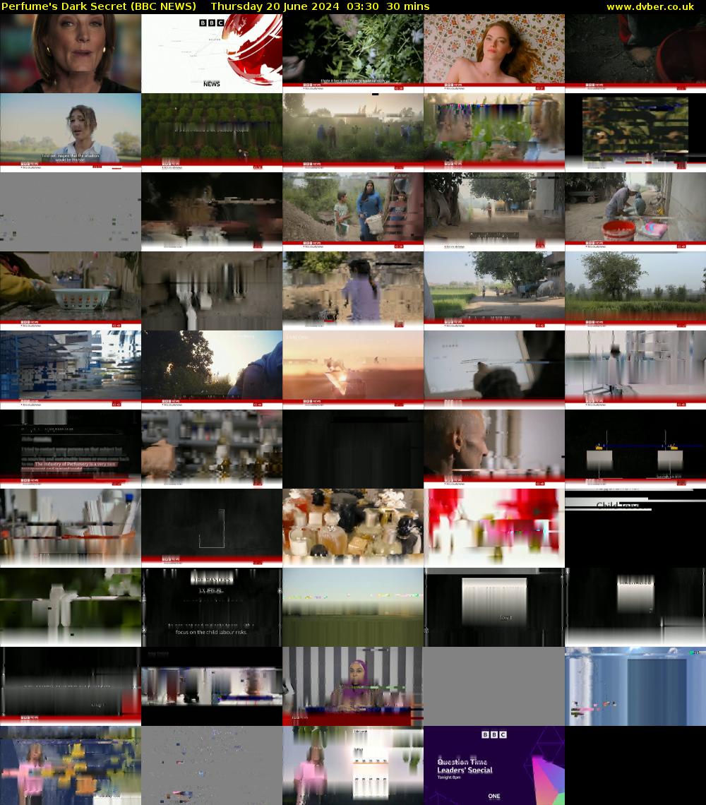 Perfume's Dark Secret (BBC NEWS) Thursday 20 June 2024 03:30 - 04:00