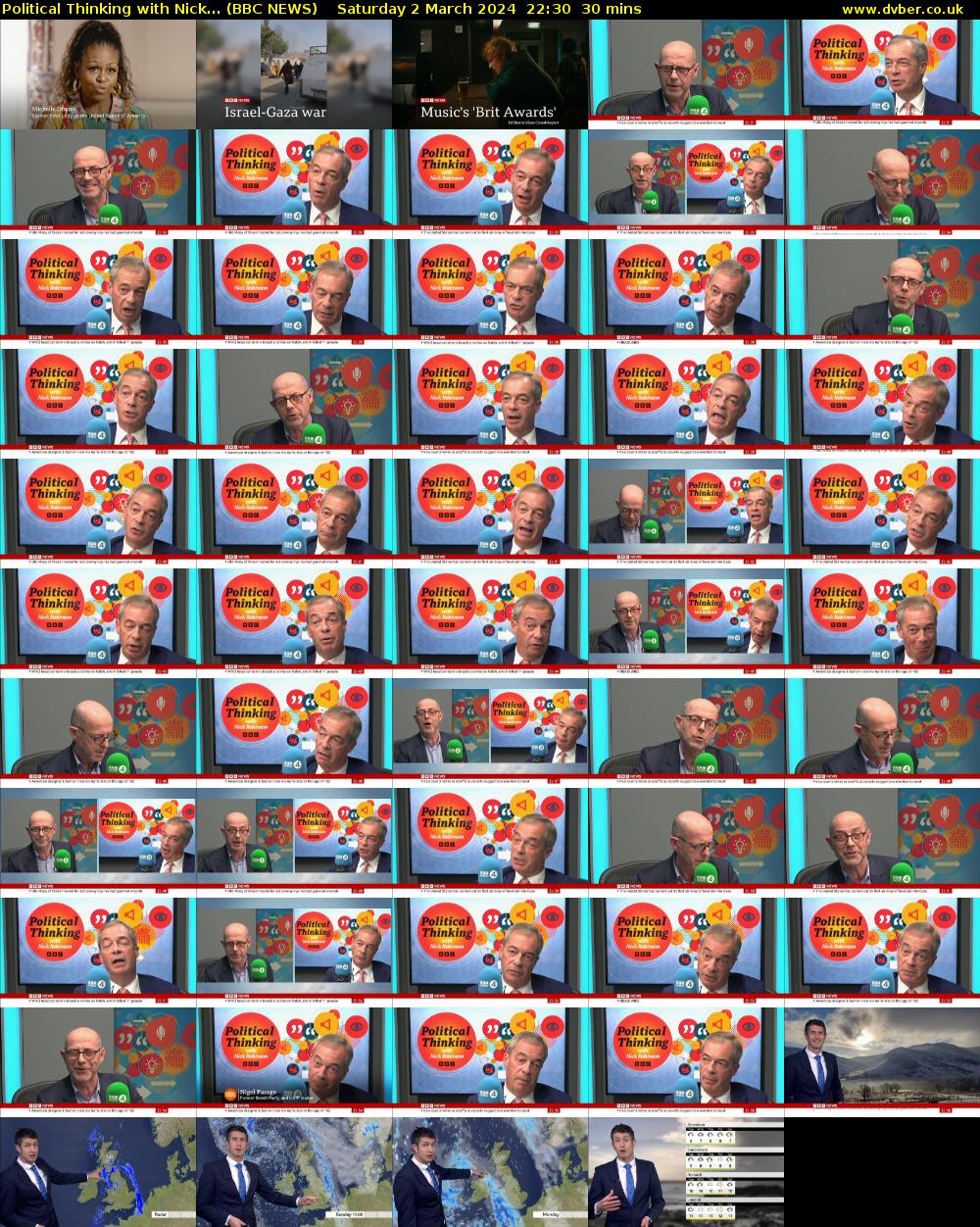 Political Thinking with Nick... (BBC NEWS) Saturday 2 March 2024 22:30 - 23:00