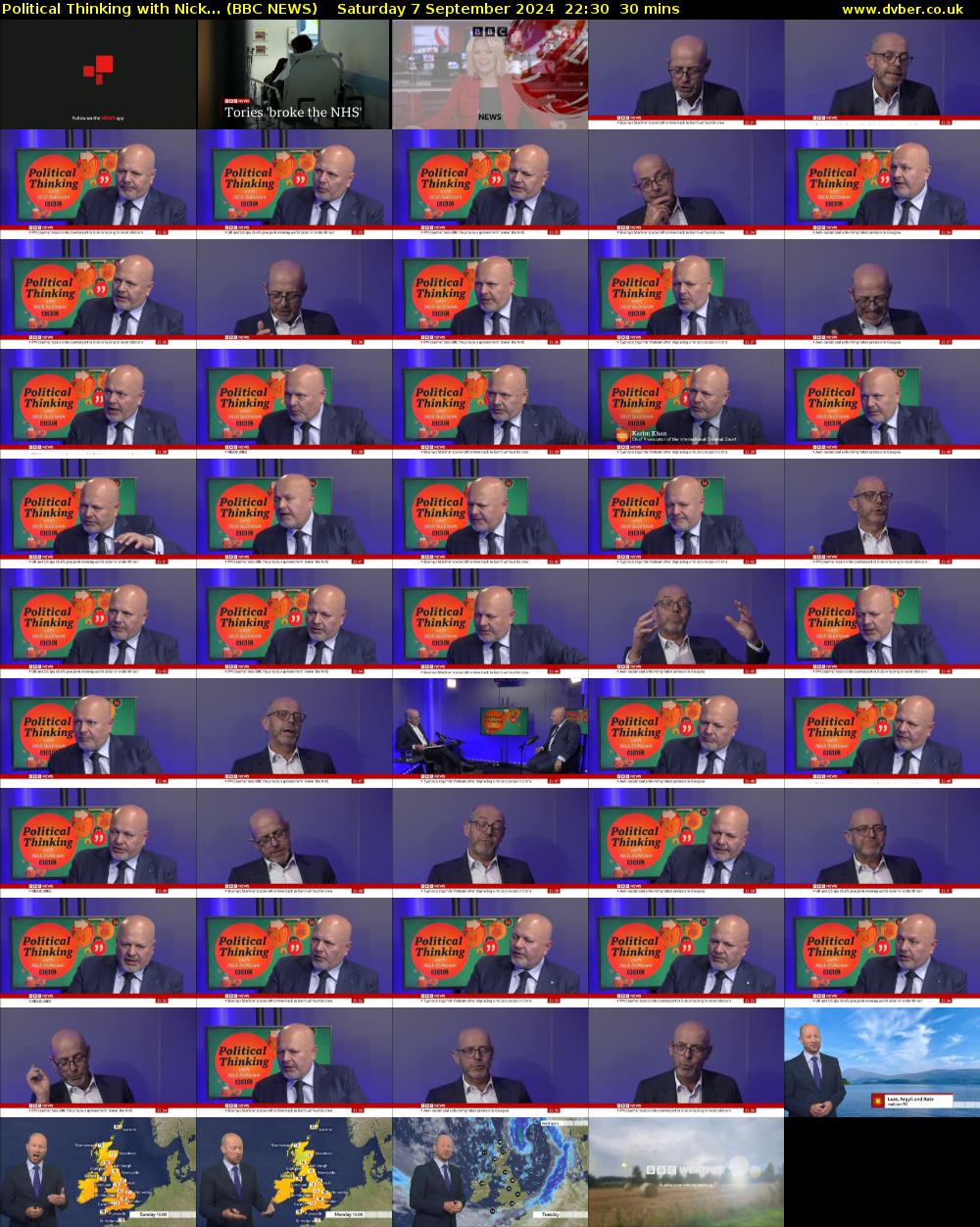 Political Thinking with Nick... (BBC NEWS) Saturday 7 September 2024 22:30 - 23:00