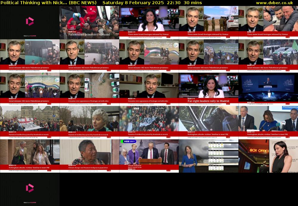 Political Thinking with Nick... (BBC NEWS) Saturday 8 February 2025 22:30 - 23:00