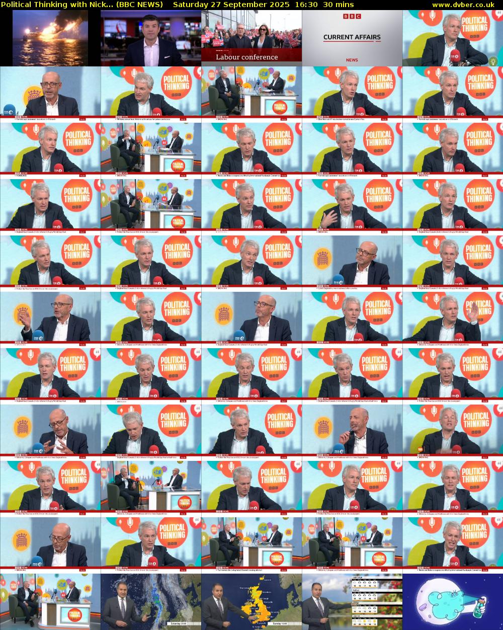 Political Thinking with Nick... (BBC NEWS) Saturday 27 September 2025 16:30 - 17:00
