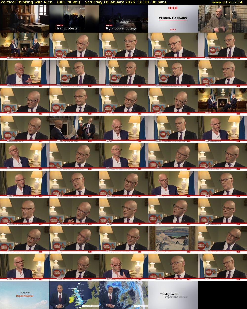 Political Thinking with Nick... (BBC NEWS) Saturday 10 January 2026 16:30 - 17:00