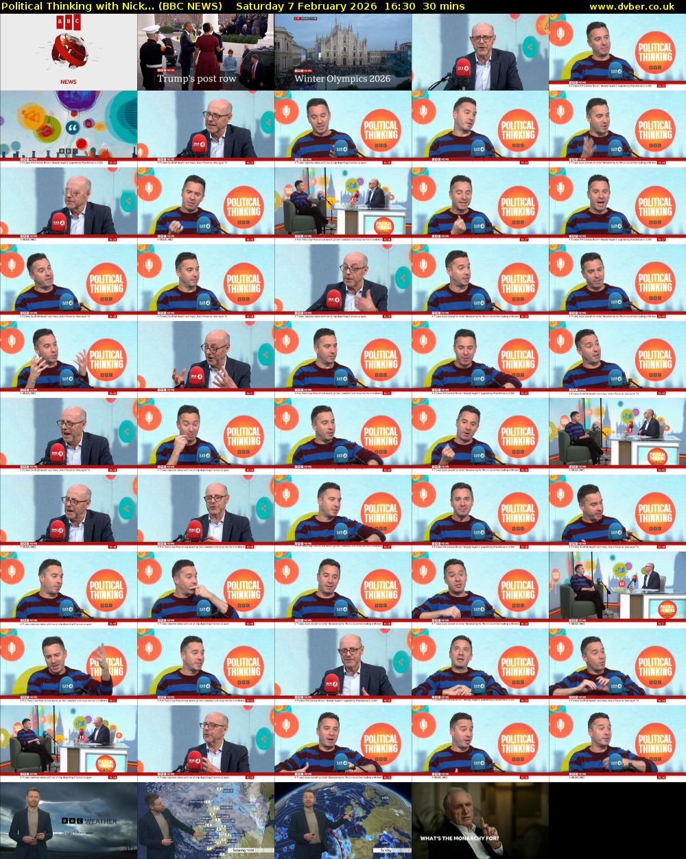 Political Thinking with Nick... (BBC NEWS) Saturday 7 February 2026 16:30 - 17:00