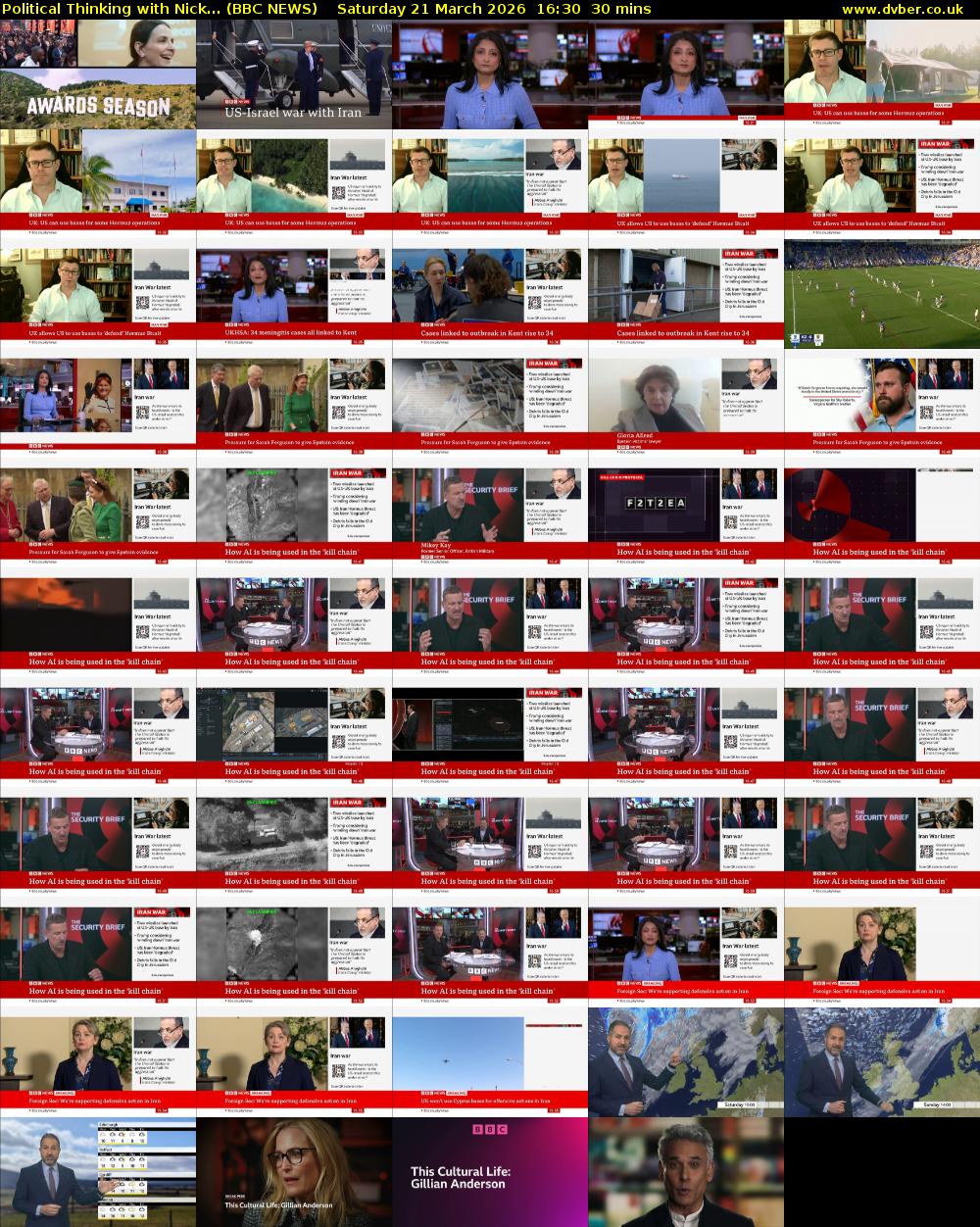 Political Thinking with Nick... (BBC NEWS) Saturday 21 March 2026 16:30 - 17:00