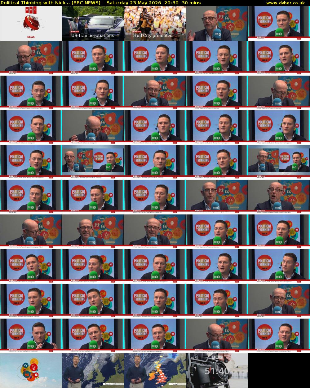 Political Thinking with Nick... (BBC NEWS) Saturday 23 May 2026 20:30 - 21:00