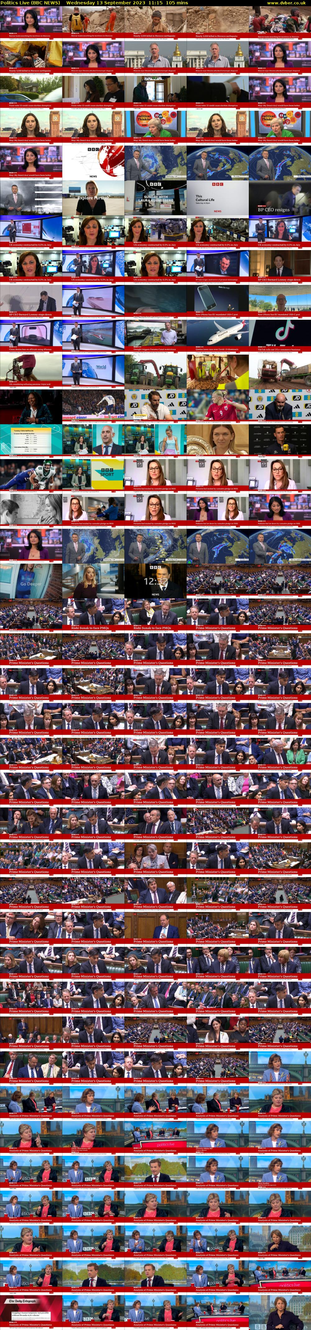 Politics Live (BBC NEWS) Wednesday 13 September 2023 11:15 - 13:00