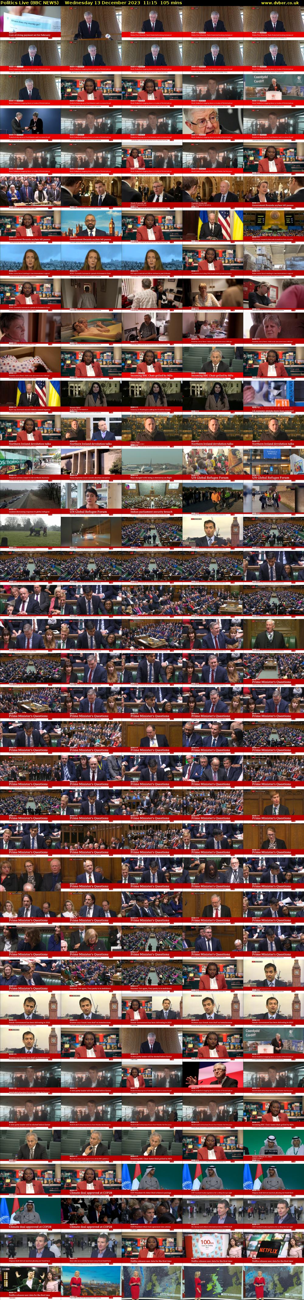 Politics Live (BBC NEWS) Wednesday 13 December 2023 11:15 - 13:00