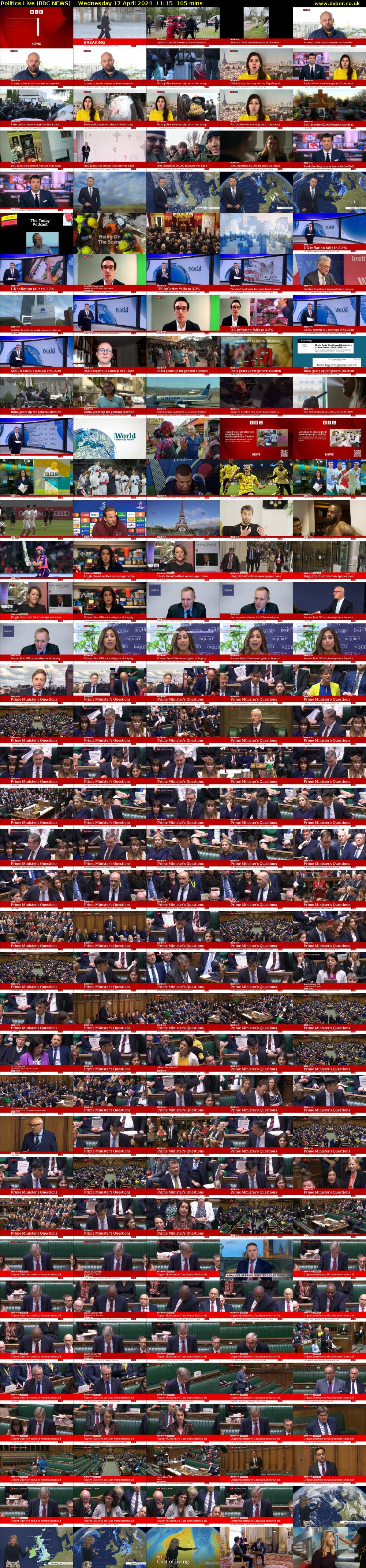Politics Live (BBC NEWS) Wednesday 17 April 2024 11:15 - 13:00