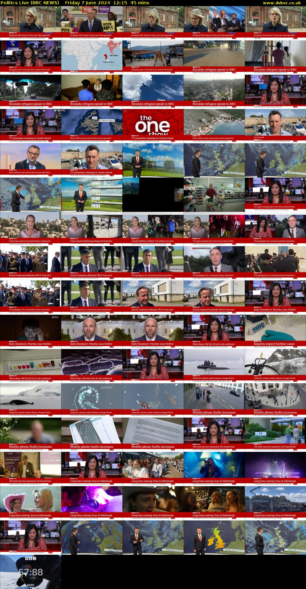 Politics Live (BBC NEWS) Friday 7 June 2024 12:15 - 13:00