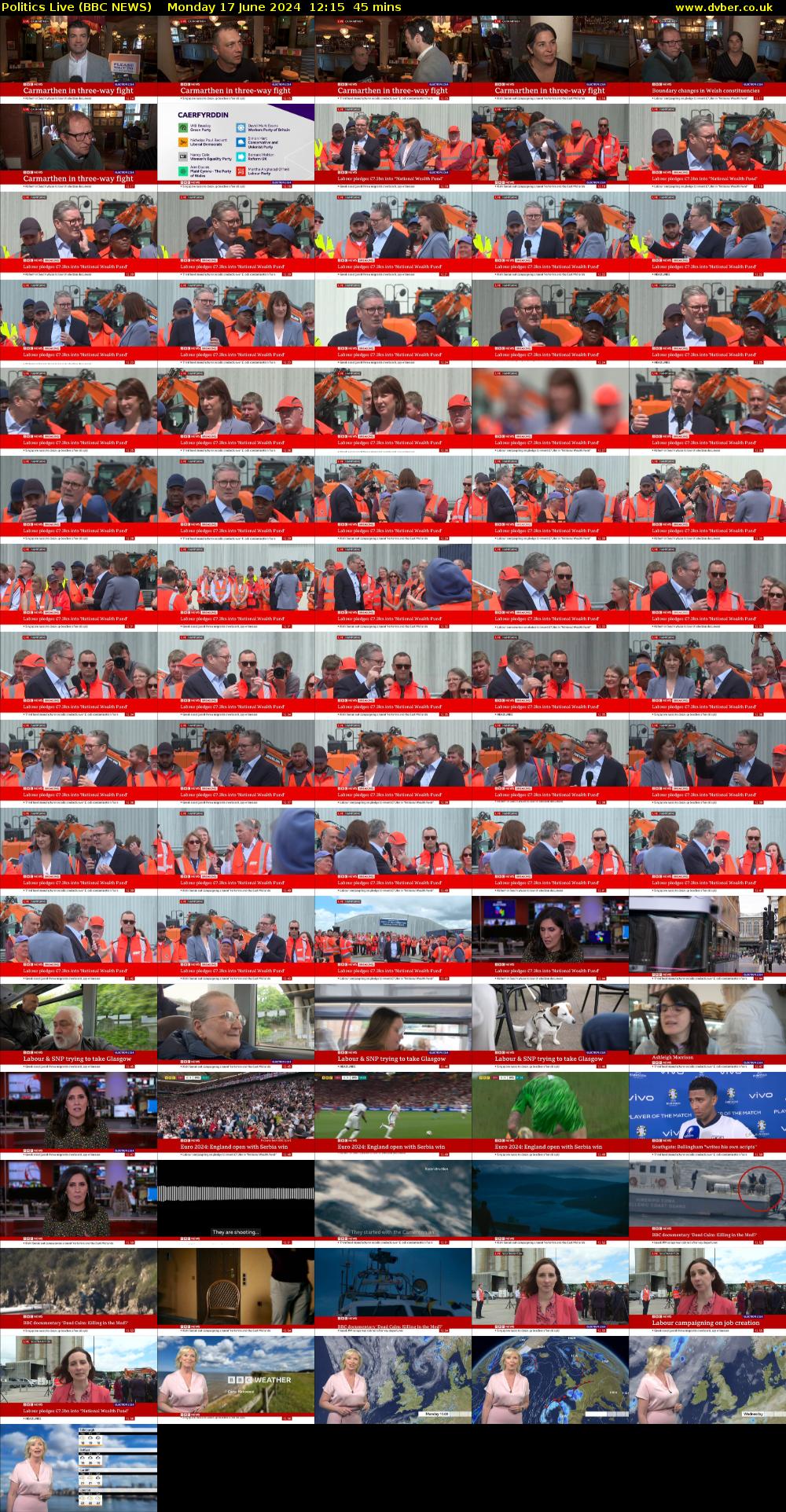 Politics Live (BBC NEWS) Monday 17 June 2024 12:15 - 13:00