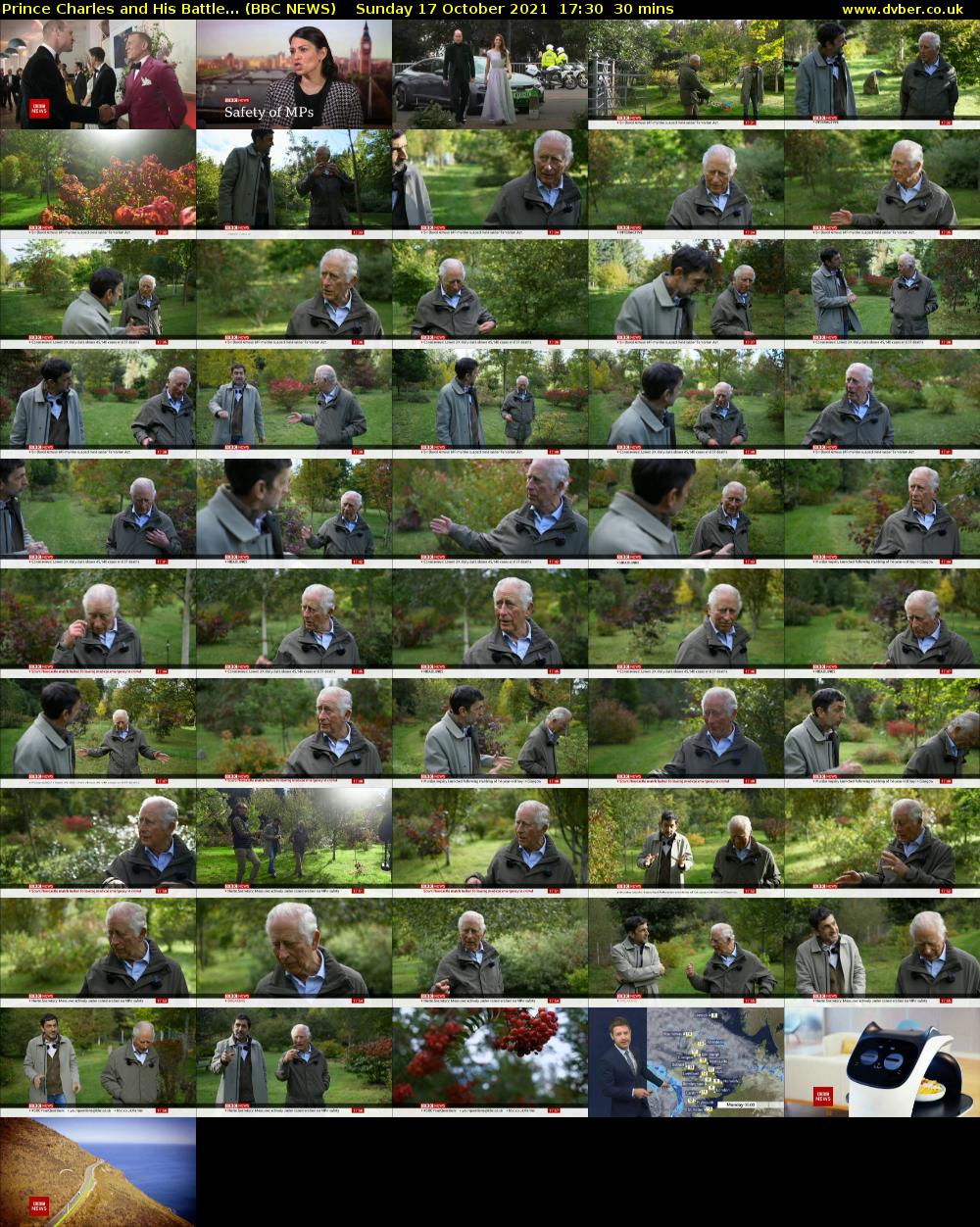 Prince Charles and His Battle... (BBC NEWS) Sunday 17 October 2021 17:30 - 18:00