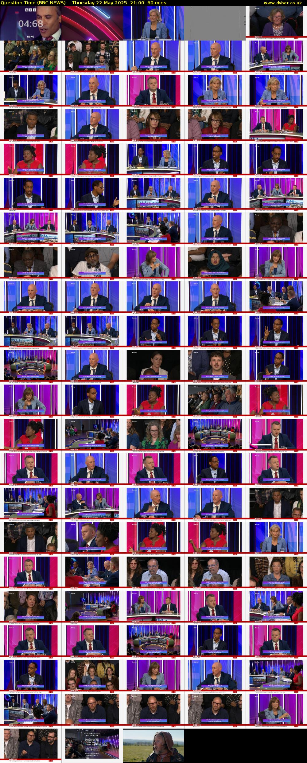 Question Time (BBC NEWS) Thursday 22 May 2025 21:00 - 22:00