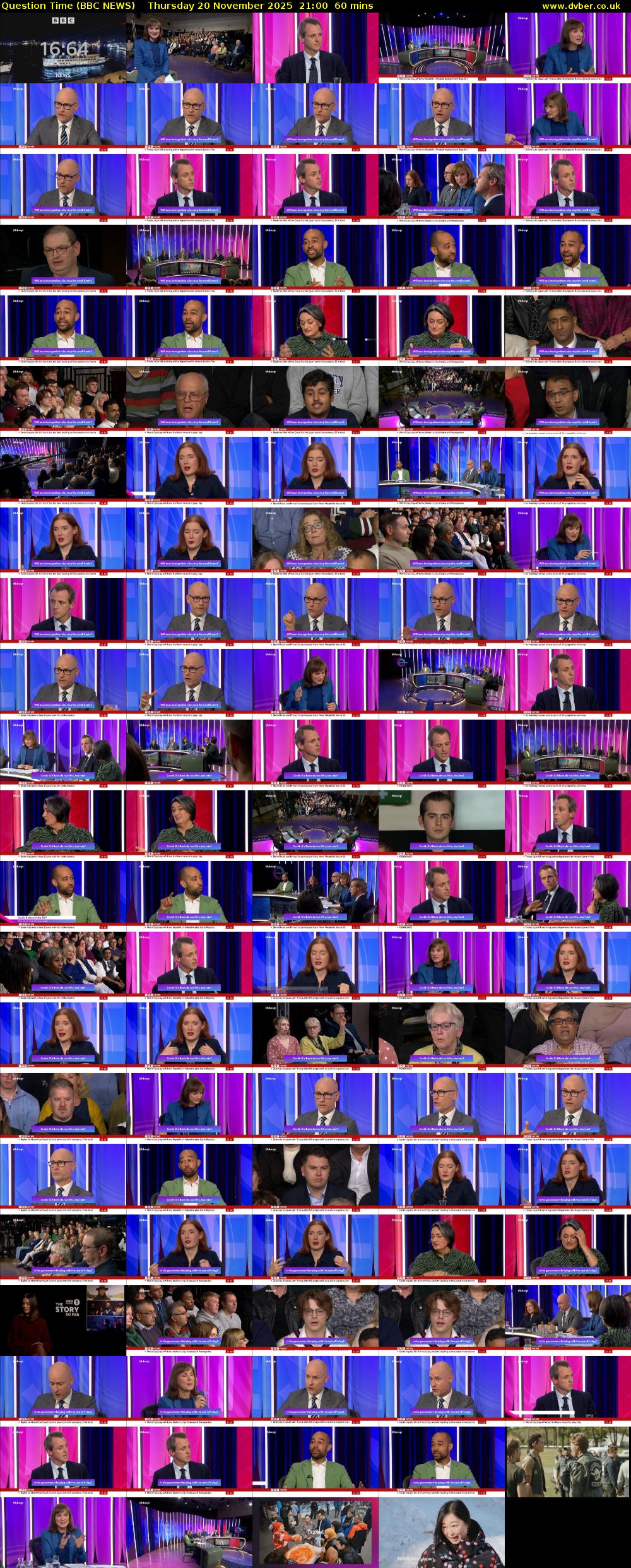 Question Time (BBC NEWS) Thursday 20 November 2025 21:00 - 22:00