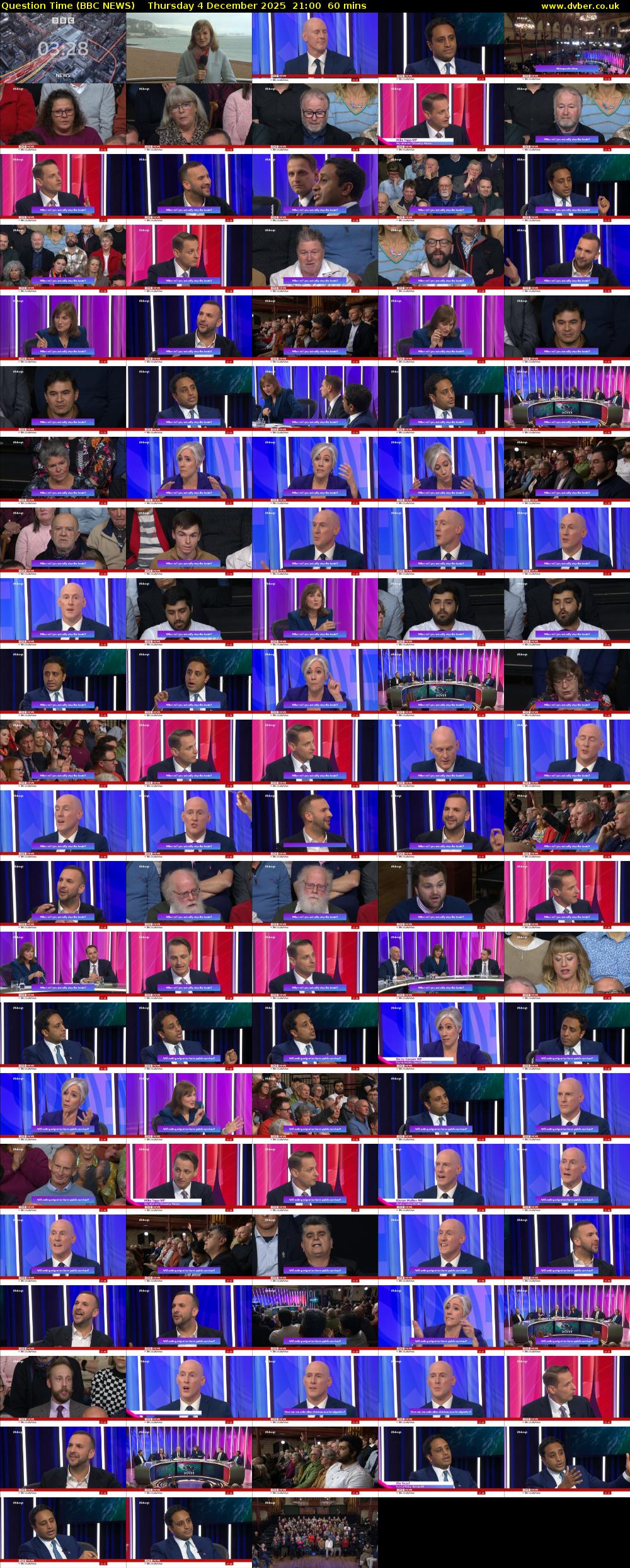 Question Time (BBC NEWS) Thursday 4 December 2025 21:00 - 22:00